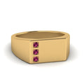 Thumbnail 9 - square-three-stone-mens-pink-sapphire-ring-in-yellow-gold-FDM9830GSADRPI-NL-YG-GS.jpg