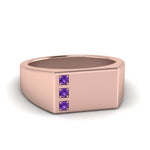 Load image into Gallery viewer, Three Stone Mens Engagement Ring
