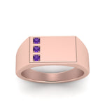 Load image into Gallery viewer, Three Stone Mens Engagement Ring
