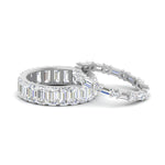 Load image into Gallery viewer, stack-diamond-ring-with-baguette-and-emerald-cut-in-white-gold-FD8331B-NL-WG.jpg
