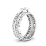 Load image into Gallery viewer, stackable-bands-with-marquise-solitaire-ring-in-FD10155-NL-WG
