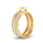 Load image into Gallery viewer, stackable-bands-with-marquise-solitaire-ring-in-FD10155-NL-YG
