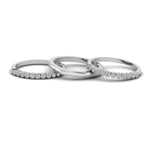 Load image into Gallery viewer, stackable-diamond-milgrain-women-wedding-ring-bands-in-14K-white-gold-FD8131B-NL-WG.jpg
