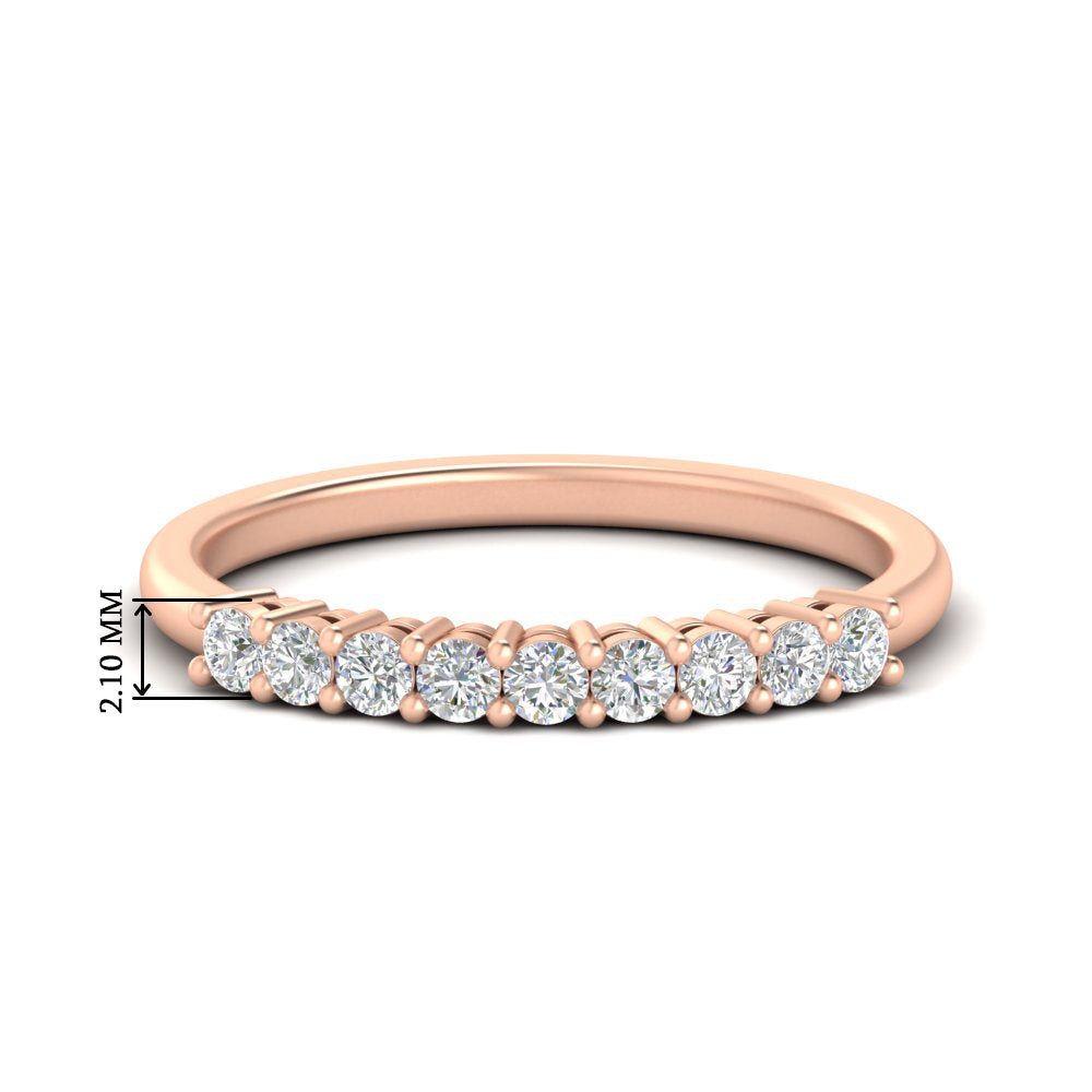 stackable-elegance-round-0.25-carat-diamond-band-in-rose-gold-FD8008B-0.25CT-NL-RG-HW