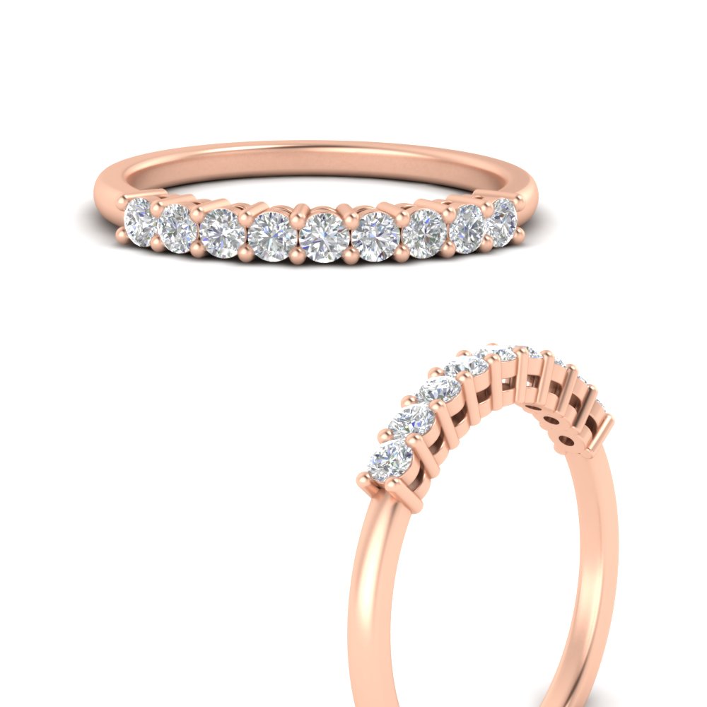 stackable-elegance-round-0.25-carat-diamond-band-in-rose-gold-FD8008BANGLE3-0.25CT-NL-RG