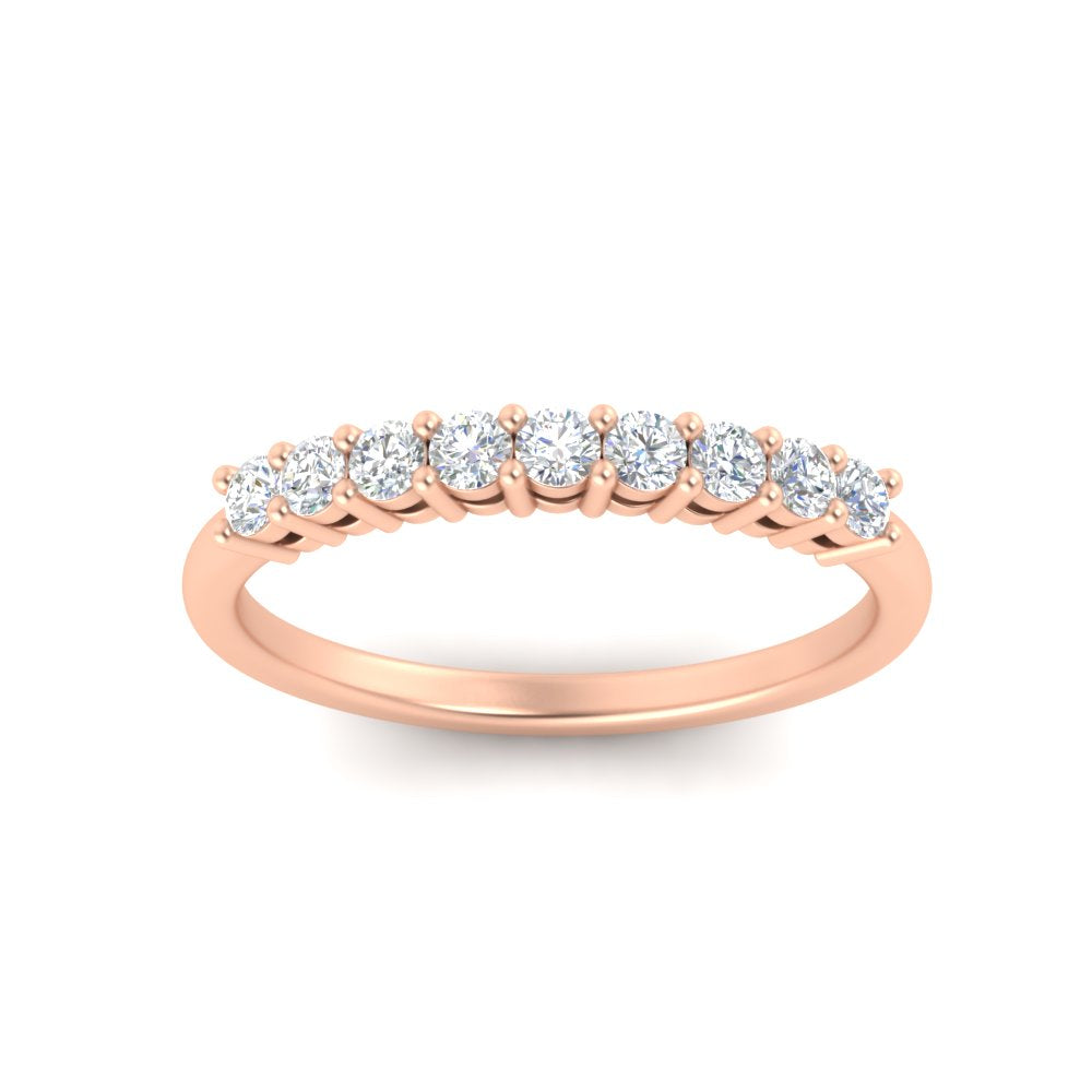 stackable-elegance-round-0.25-carat-diamond-band-in-rose-gold-FD8008BANGLE5-0.25CT-NL-RG