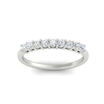 Load image into Gallery viewer, stackable-elegance-round-0.25-carat-diamond-band-in-white-gold-FD8008BANGLE5-0.25CT-NL-WG
