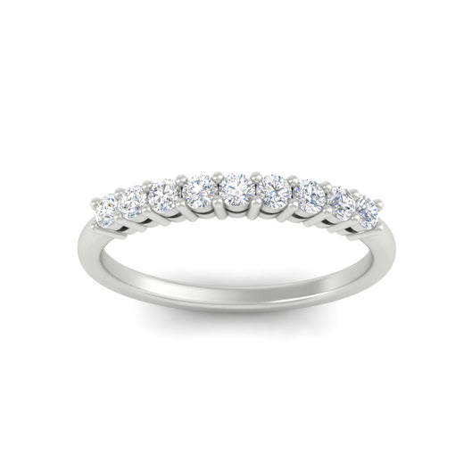 stackable-elegance-round-0.25-carat-diamond-band-in-white-gold-FD8008BANGLE5-0.25CT-NL-WG