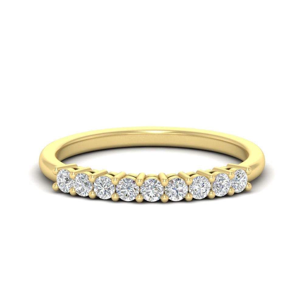 stackable-elegance-round-0.25-carat-diamond-band-in-yellow-gold-FD8008B-0.25CT-NL-YG