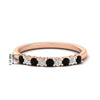 Load image into Gallery viewer, stackable-elegance-round-black-diamond-0.25-carat-diamond-band-in-rose-gold-FD8008GBLACK-0.25CT-NL-RG-HW