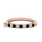 Load image into Gallery viewer, stackable-elegance-round-black-diamond-0.25-carat-diamond-band-in-rose-gold-FD8008GBLACK-0.25CT-NL-RG-HW
