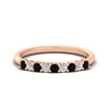 Load image into Gallery viewer, stackable-elegance-round-black-diamond-0.25-carat-diamond-band-in-rose-gold-FD8008GBLACK-0.25CT-NL-RG