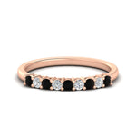 Load image into Gallery viewer, stackable-elegance-round-black-diamond-0.25-carat-diamond-band-in-rose-gold-FD8008GBLACK-0.25CT-NL-RG

