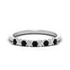 Load image into Gallery viewer, stackable-elegance-round-black-diamond-0.25-carat-diamond-band-in-white-gold-FD8008GBLACK-0.25CT-NL-WG