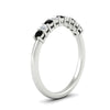 Load image into Gallery viewer, stackable-elegance-round-black-diamond-0.25-carat-diamond-band-in-white-gold-FD8008GBLACKANGLE2-0.25CT-NL-WG