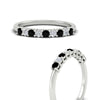 Load image into Gallery viewer, stackable-elegance-round-black-diamond-0.25-carat-diamond-band-in-white-gold-FD8008GBLACKANGLE3-0.25CT-NL-WG