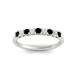 Load image into Gallery viewer, stackable-elegance-round-black-diamond-0.25-carat-diamond-band-in-white-gold-FD8008GBLACKANGLE5-0.25CT-NL-WG
