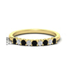 Load image into Gallery viewer, stackable-elegance-round-black-diamond-0.25-carat-diamond-band-in-yellow-gold-FD8008GBLACK-0.25CT-NL-YG-HW