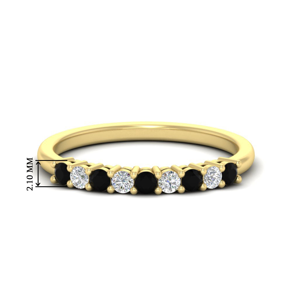 stackable-elegance-round-black-diamond-0.25-carat-diamond-band-in-yellow-gold-FD8008GBLACK-0.25CT-NL-YG-HW