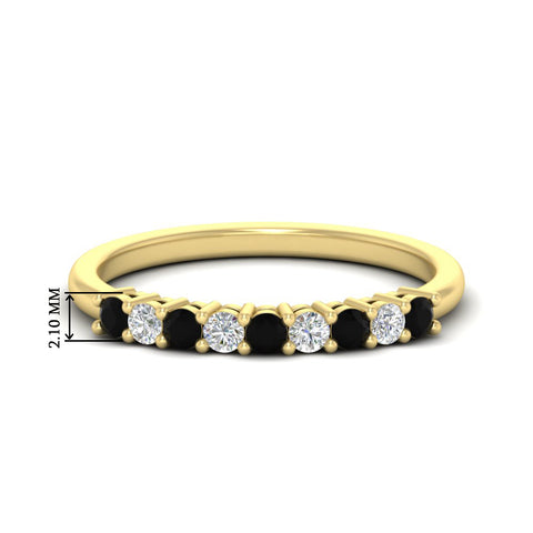stackable-elegance-round-black-diamond-0.25-carat-diamond-band-in-yellow-gold-FD8008GBLACK-0.25CT-NL-YG-HW