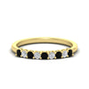 Load image into Gallery viewer, stackable-elegance-round-black-diamond-0.25-carat-diamond-band-in-yellow-gold-FD8008GBLACK-0.25CT-NL-YG
