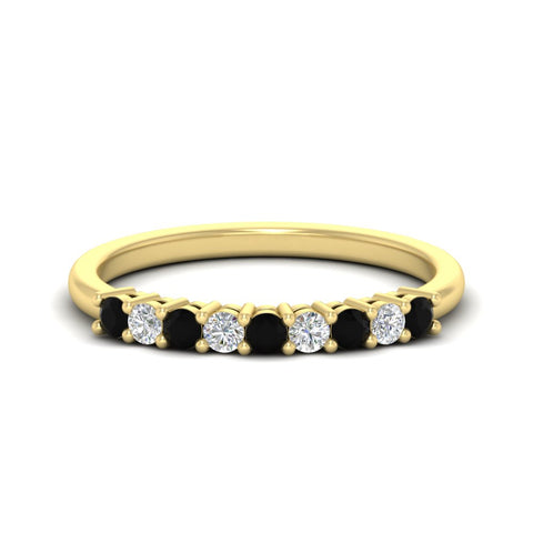 stackable-elegance-round-black-diamond-0.25-carat-diamond-band-in-yellow-gold-FD8008GBLACK-0.25CT-NL-YG