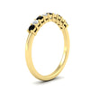 Load image into Gallery viewer, stackable-elegance-round-black-diamond-0.25-carat-diamond-band-in-yellow-gold-FD8008GBLACKANGLE2-0.25CT-NL-YG