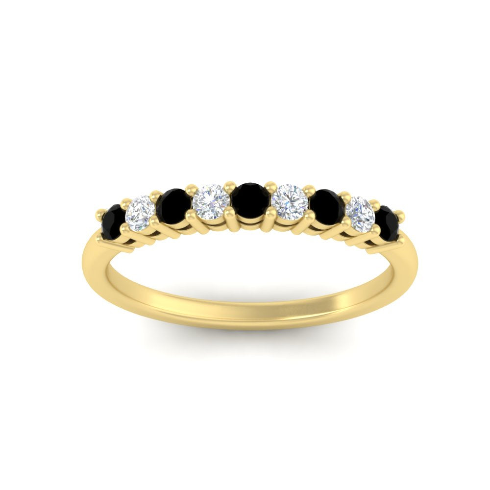 stackable-elegance-round-black-diamond-0.25-carat-diamond-band-in-yellow-gold-FD8008GBLACKANGLE5-0.25CT-NL-YG