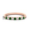 Load image into Gallery viewer, stackable-elegance-round-emerald-0.25-carat-diamond-band-in-rose-gold-FD8008GEMGR-0.25CT-NL-RG-HW