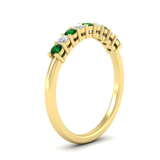 stackable-elegance-round-emerald-0.25-carat-diamond-band-in-yellow-gold-FD8008GEMGRANGLE2-0.25CT-NL-YG