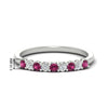 Load image into Gallery viewer, stackable-elegance-round-pink-sapphire-0.25-carat-diamond-band-in-white-gold-FD8008GSADRPI-0.25CT-NL-WG-HW