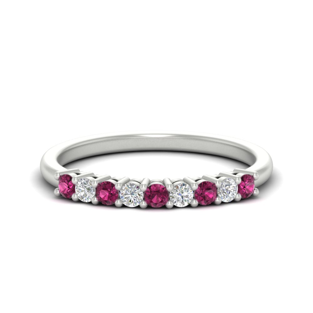 stackable-elegance-round-pink-sapphire-0.25-carat-diamond-band-in-white-gold-FD8008GSADRPI-0.25CT-NL-WG