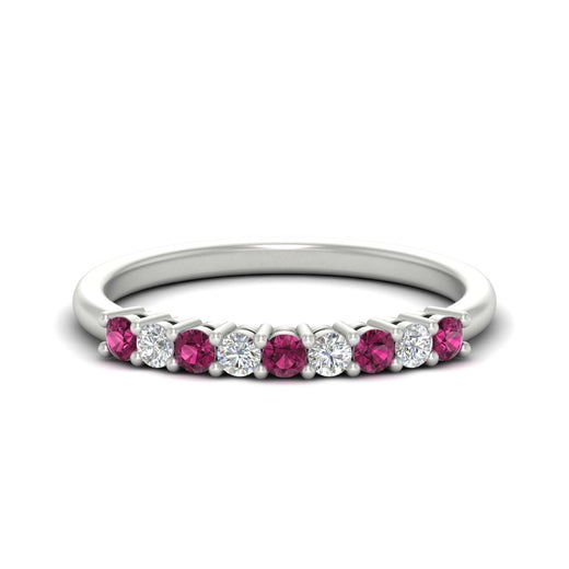 stackable-elegance-round-pink-sapphire-0.25-carat-diamond-band-in-white-gold-FD8008GSADRPI-0.25CT-NL-WG