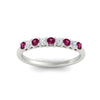 Load image into Gallery viewer, stackable-elegance-round-pink-sapphire-0.25-carat-diamond-band-in-white-gold-FD8008GSADRPIANGLE5-0.25CT-NL-WG
