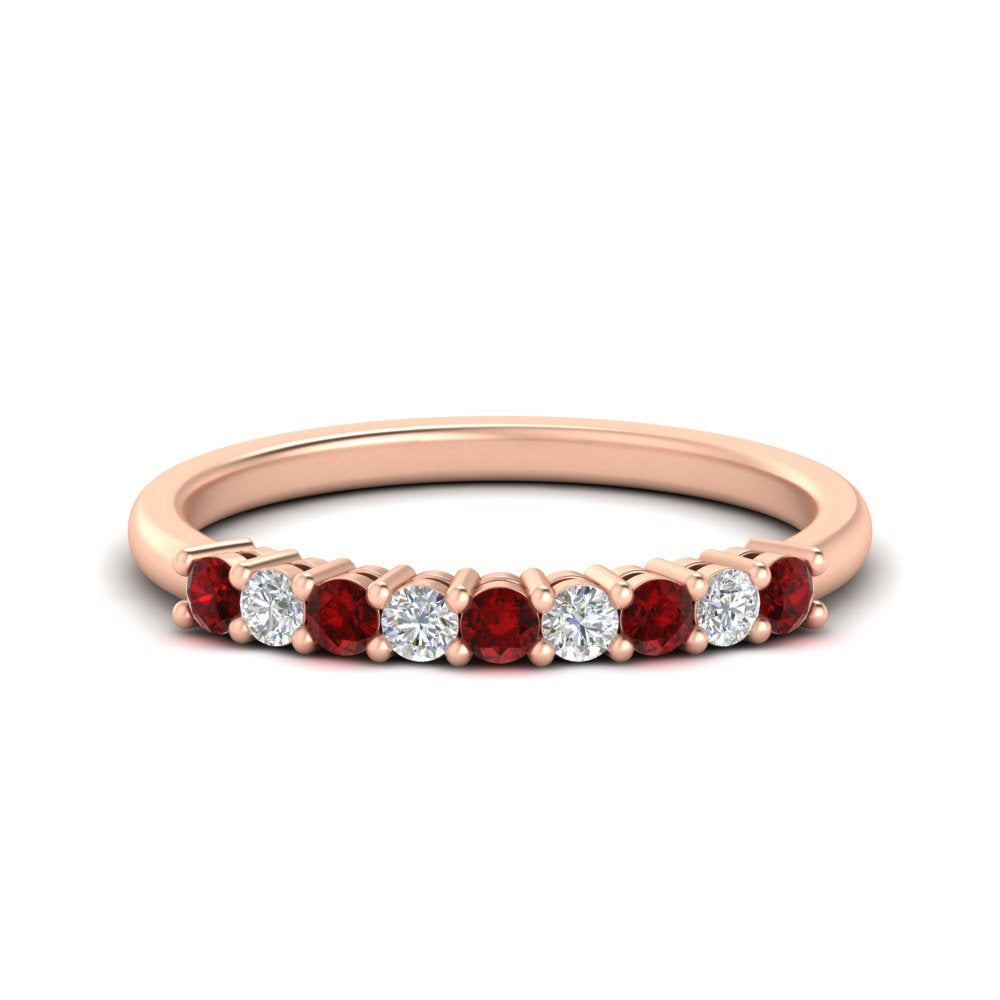 stackable-elegance-round-ruby-0.25-carat-diamond-band-in-rose-gold-FD8008GRUDR-0.25CT-NL-RG