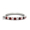 Load image into Gallery viewer, stackable-elegance-round-ruby-0.25-carat-diamond-band-in-white-gold-FD8008GRUDR-0.25CT-NL-WG-HW
