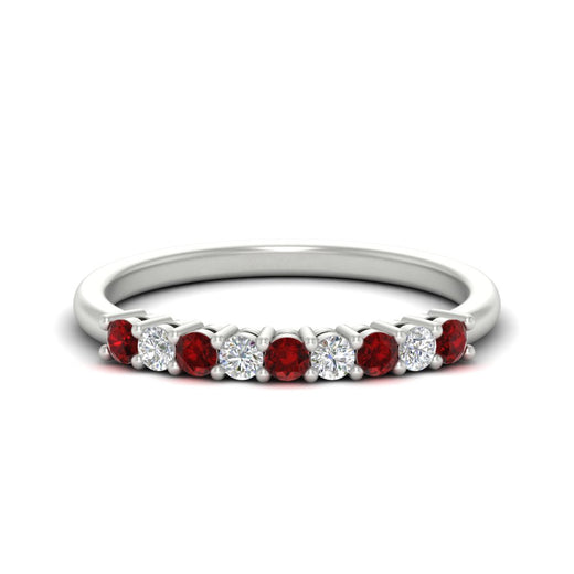 stackable-elegance-round-ruby-0.25-carat-diamond-band-in-white-gold-FD8008GRUDR-0.25CT-NL-WG