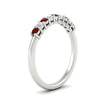 Load image into Gallery viewer, stackable-elegance-round-ruby-0.25-carat-diamond-band-in-white-gold-FD8008GRUDRANGLE2-0.25CT-NL-WG