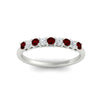 Load image into Gallery viewer, stackable-elegance-round-ruby-0.25-carat-diamond-band-in-white-gold-FD8008GRUDRANGLE5-0.25CT-NL-WG