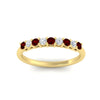 Load image into Gallery viewer, stackable-elegance-round-ruby-0.25-carat-diamond-band-in-yellow-gold-FD8008GRUDRANGLE5-0.25CT-NL-YG