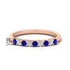 Load image into Gallery viewer, stackable-elegance-round-sapphire-0.25-carat-diamond-band-in-rose-gold-FD8008GSABL-0.25CT-NL-RG-HW
