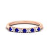 Load image into Gallery viewer, stackable-elegance-round-sapphire-0.25-carat-diamond-band-in-rose-gold-FD8008GSABL-0.25CT-NL-RG