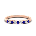 Load image into Gallery viewer, stackable-elegance-round-sapphire-0.25-carat-diamond-band-in-rose-gold-FD8008GSABL-0.25CT-NL-RG
