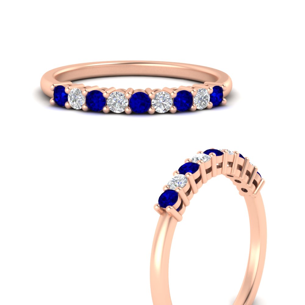 stackable-elegance-round-sapphire-0.25-carat-diamond-band-in-rose-gold-FD8008GSABLANGLE3-0.25CT-NL-RG