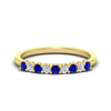 Load image into Gallery viewer, stackable-elegance-round-sapphire-0.25-carat-diamond-band-in-yellow-gold-FD8008GSABL-0.25CT-NL-YG