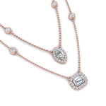 Load image into Gallery viewer, stackable-halo-station-diamond-necklace-in-FDNK11062ANGLE1-NL-RG
