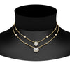 Load image into Gallery viewer, stackable-halo-station-diamond-necklace-in-FDNK11062ANGLE1-NL-YG