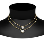 Load image into Gallery viewer, stackable-halo-station-diamond-necklace-in-FDNK11062ANGLE1-NL-YG
