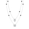Load image into Gallery viewer, stackable-halo-station-diamond-necklace-with-black-diamond-in-FDNK11062GBLACKANGLE1-NL-WG