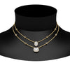 Load image into Gallery viewer, stackable-halo-station-diamond-necklace-with-black-diamond-in-FDNK11062GBLACKANGLE1-NL-YG
